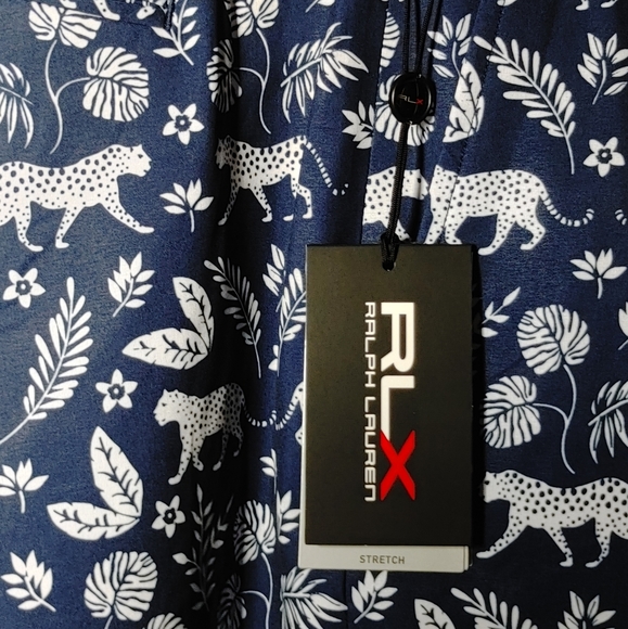 RLX Ralph Lauren Golf West Indie Multi Water Repellent Stretch Leopard Shorts 38 - Picture 5 of 5